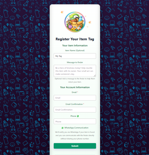 Register new tag